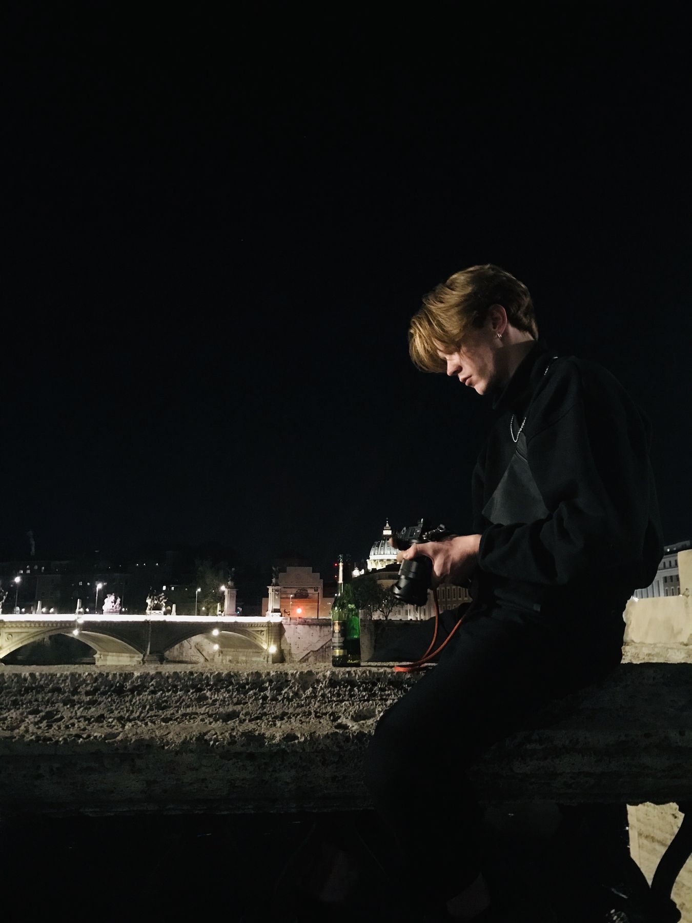 Night by the river
